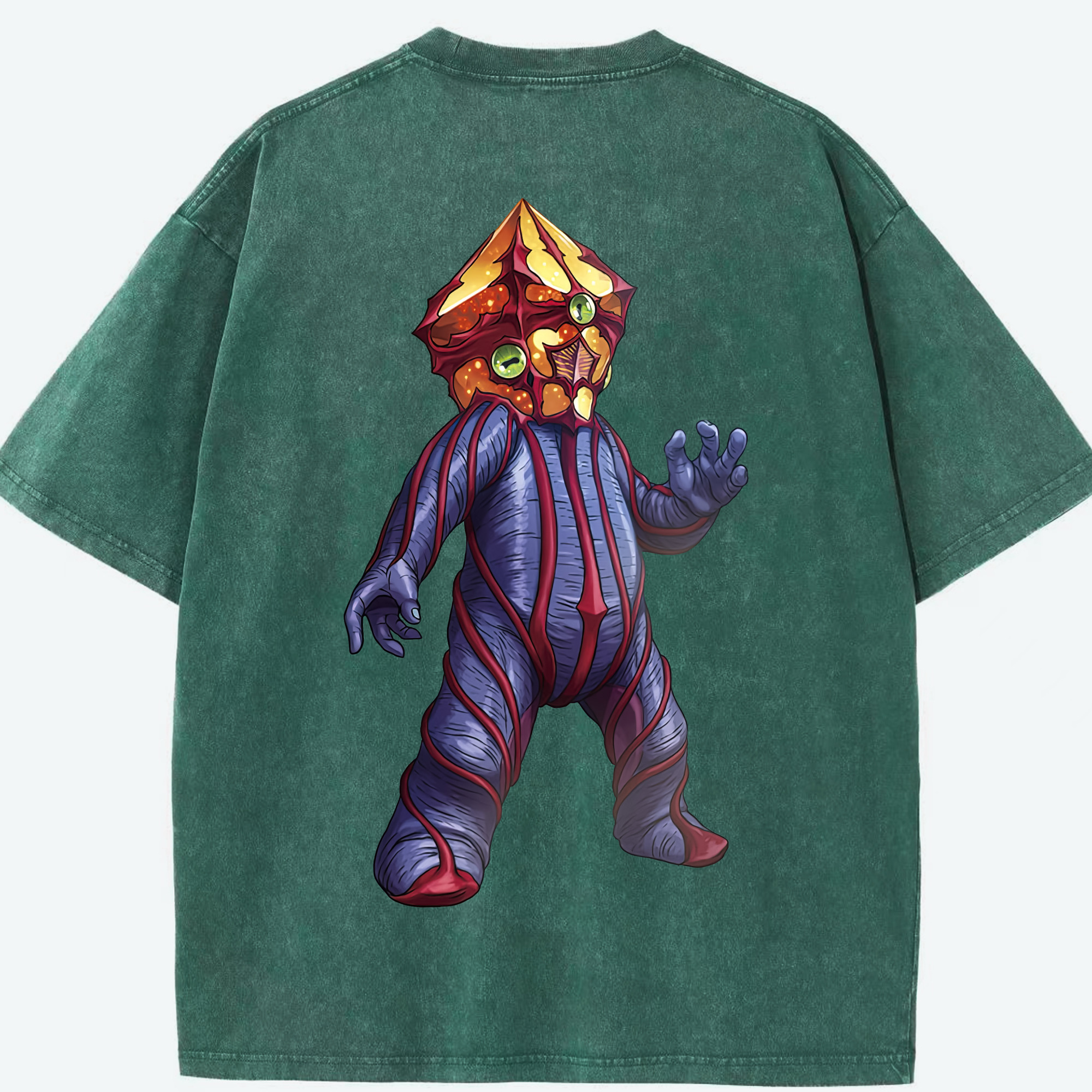 （画像用） ウルトラマン Ultraman 綿100% ヴィンテージ風 半袖Tシャツ（背面プリント）